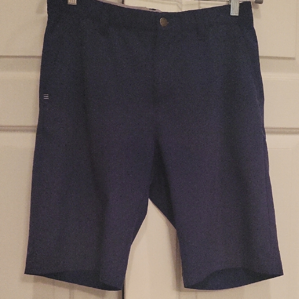 Adidas Dark Blue (Navy) Flat Front Mens Shorts Sz 32